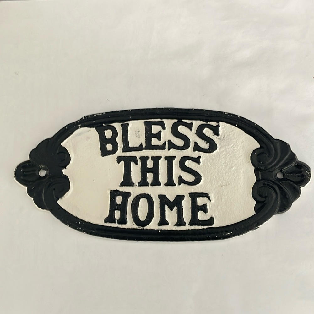 Bless this home plaque